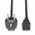 Lindy 3m Schuko 2 Pin Plug to IEC C13 Power Cable, Black