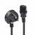Lindy 10m UK 3 Pin Plug to IEC C13 Mains Power Cable, Black