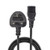 Lindy 10m UK 3 Pin Plug to IEC C13 Mains Power Cable, Black