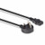 Lindy 10m UK 3 Pin Plug to IEC C13 Mains Power Cable, Black