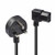 1m UK 3 Pin Plug to Right Angled IEC C13 Mains Power Cable, Black