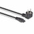 Lindy 2m Schuko 2 Pin Plug To IEC C5 Power Cable, Black
