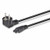 Lindy 2m Schuko 2 Pin Plug To IEC C5 Power Cable, Black