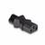 IEC C6 Cloverleaf Socket To IEC C13 3 Pin Plug Adapter