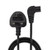 2m Mains Power Cable UK 3 Pin Plug to Right Angled IEC C7