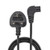 Lindy 2m Mains Power Cable UK 3 Pin Plug to Right Angled IEC C7