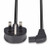 Lindy 2m Mains Power Cable UK 3 Pin Plug to Right Angled IEC C7