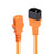 0.5m IEC Extension Cable, Orange