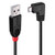 0.5m USB 2.0 Cable - Type A to Micro-B Cable, 90 Degree Right Angle
