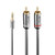 1m 3.5mm to Phono Audio Cable, Cromo Line 1m 3.5mm to Phono Audio Cable, Cromo Line