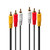 Lindy 1m Premium AV Cable 3xPhono Male To 3xPhono Male