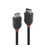 Lindy 0.5m DisplayPort 1.2 Cable, Black Line