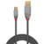 Lindy 2m USB 2.0 Type A to Mini-B Cable, Cromo Line