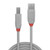 Lindy 3m USB 2.0 Type A to B Cable, Anthra Line, Grey