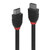 Lindy 1m 8K60Hz HDMI Cable, Black Line