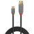 Lindy 0.15m USB 3.2 Type C to A Adapter Cable, 10Gbps, Anthra Line