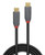Lindy 0.5m USB 3.2 Type C to C Cable, 20Gbps, 5A, PD, Anthra Line