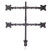 Lindy Quad Display Bracket with Pole and Desk Clamp
