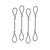 Lindy Cable Adapter Tethers - Pack of 4