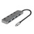 Lindy 4 Port USB 3.2 Type C Hub with On/Off Switches