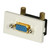 Lindy Right Angled VGA Snap-in Block