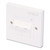 Lindy CAT5e Single Wall Plate with 2 x Angled RJ-45 Shuttered Socket, Unshielded