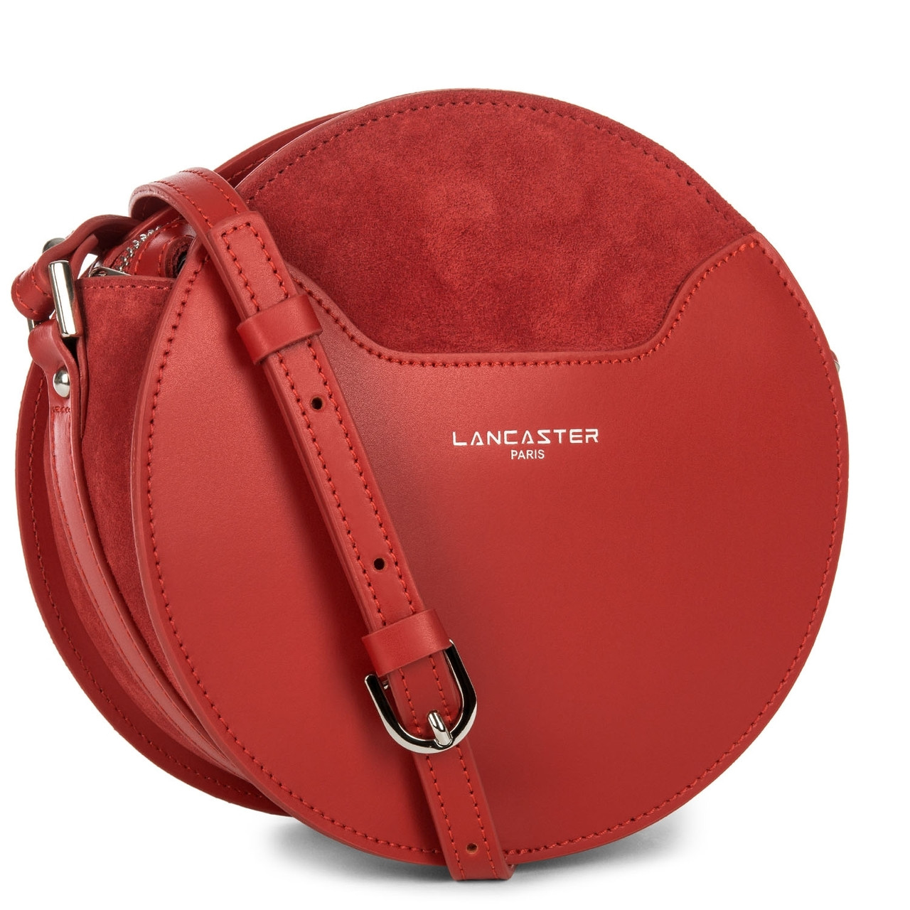 Vendome Lune Red Circle Crossbody Option Three Sixty