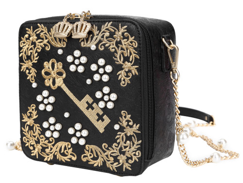 Pearly Queens Crossbody Box Bag