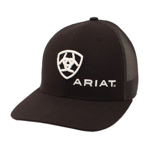 Men's R112 Black Shield Logo Ball Cap