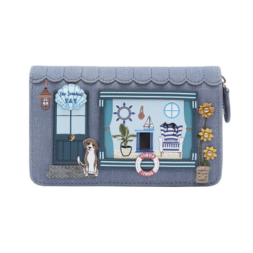 The Seashell B&B Medium Ziparound Wallet