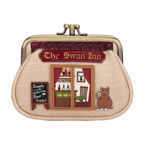 The Swan Inn Pub Clipper Coin Purse