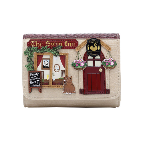 The Swan Inn Pub Small Flapover Wallet