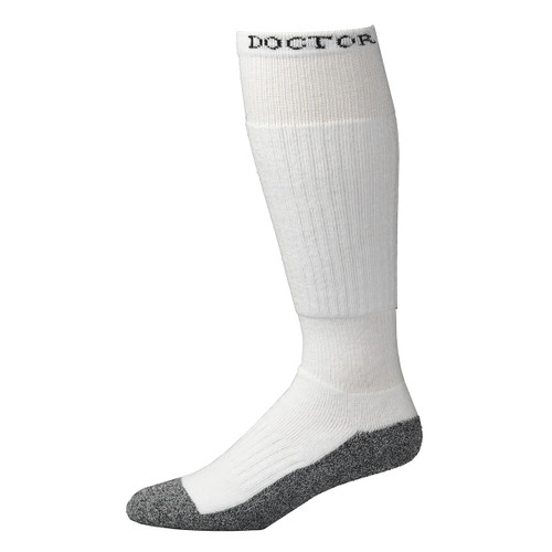 Men's White Over the Calf Full Cushion Boot Socks - 2 pack