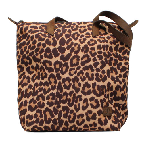 Large Leopard Canvas Tote