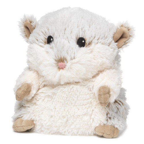 Large Cozy Plush Brown and White Hamster