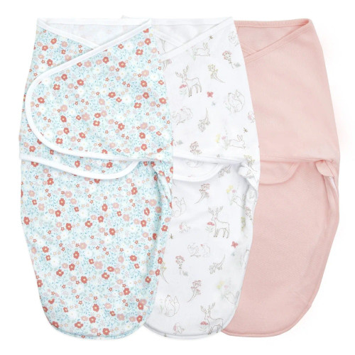 Fairy Tale Flowers Easy Swaddle Wraps 3-pack