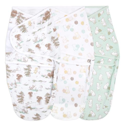 Winnie-the-Pooh Easy Swaddle Wraps 3-pack