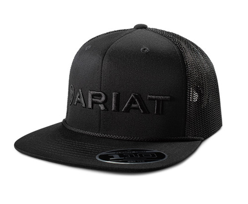 Men's Black on Black 3D Embroidered Logo Ball Cap