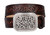 Women's Dark Brown Western Belt with Rhinestone Fillagree 