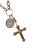 Mixed Metal Vintage Cross Necklace