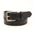 Men's Classic Smooth Black Leather Belt