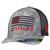 Men's Black and Grey Ball Cap with USA Flag Design