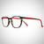 Women's Red Siam Swarovski Crystal Readers