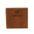 Men's Brown Leather Bifold Wallet with Embossed Logo