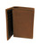 Men's Smooth Brown Leather Trifold Wallet with USA Flag Patch