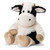 13" Cozy Plush Black and White Cow