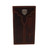 Men's Dark Brown Leather Rodeo Wallet Center Shield