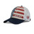 Women's USA Flag Low Profile Structured Ball Cap with Ponyflo