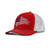 Men's Red R112FP Ball Cap with Distressed USA Flag