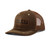 Men's Brown Oilskin Cap with Vintage Patch